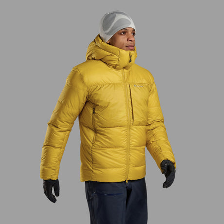 Ginkgo Gold Montane Men's Kamen XT Hooded Down Jacket Front