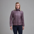 Moonscape Montane Women's Alpine 850 Nano Hooded Down Jacket Model Front