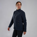 Eclipse Blue Montane Women's Chonos Fleece Jacket Model Front