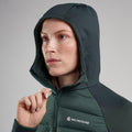 Deep Forest Montane Women's Composite Hooded Down Jacket Model 4