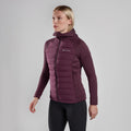 Mulberry Montane Women's Composite Hooded Down Jacket Model Front