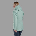 Sea Mist Montane Women's Cetus Waterproof Jacket Model Back