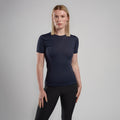 Eclipse Blue Montane Women's Dart Lite T-Shirt Model Front