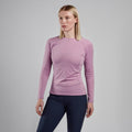 Allium Montane Women's Dart Long Sleeve T-Shirt Model Front