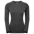 Black Montane Women's Dart Long Sleeve T-Shirt Front