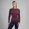 Mulberry Montane Women's Dart Long Sleeve T-Shirt Model Front