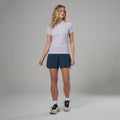 Lilac Haze Montane Women's Dart Nano Zip T-Shirt Model 3