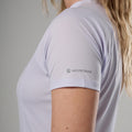 Lilac Haze Montane Women's Dart Nano Zip T-Shirt Model 5