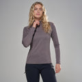 Dusk Montane Women's Dart Zip Neck T-Shirt Model Front FDRZIDUS