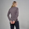 Dusk Montane Women's Dart Zip Neck T-Shirt Model Back FDRZIDUS