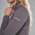 Dusk Montane Women's Dart Zip Neck T-Shirt Model 4 FDRZIDUS