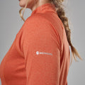 Lava Montane Women's Dart Zip Neck T-Shirt Model 4 FDRZILAV