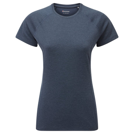 Eclipse Blue Montane Women's Dart T-Shirt Front FDTTSECL