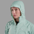 Sea Mist Montane Women's Featherlite Hooded Windproof Jacket Model 4