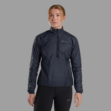 Eclipse Blue Montane Women's Fortes Nano Insulated Half-Zip Jacket Front