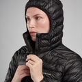 Black Montane Women's Icarus Hooded Insulated Jacket Model 6