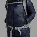 Eclipse Blue Montane Women's Kamen XT Hooded Down Jacket Model 4