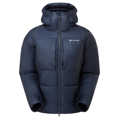 Eclipse Blue Montane Women's Kamen XT Hooded Down Jacket Front