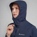 Eclipse Blue Montane Women's Minimus Lite Waterproof Jacket Model 6