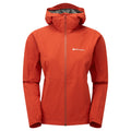 Saffron Red Montane Women's Minimus Lite Waterproof Jacket Front