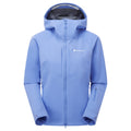 Cornflower Montane Women's Nordes Hooded Softshell Jacket Front