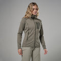 Caper Montane Women's Protium CP Hooded Fleece Jacket Model Front