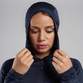 Eclipse Blue Montane Women's Protium Lite Hooded Fleece Jacket Model 4
