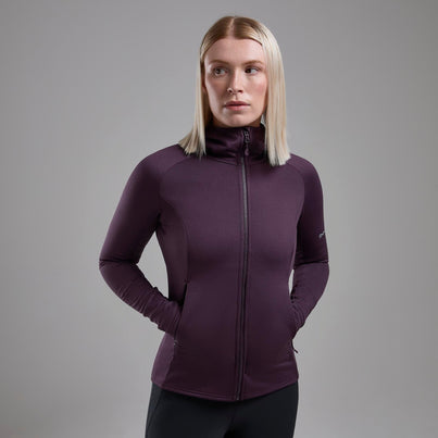 Mulberry Montane Women's Protium Hooded Fleece Jacket Front