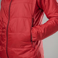 Hot Chilli Red Montane Women's Prism Hooded Insulated Jacket Model 5
