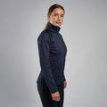 Eclipse Blue Montane Women's Protium Fleece Jacket Model Front
