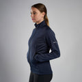 Eclipse Blue Montane Women's Protium Fleece Jacket Model Back