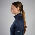 Eclipse Blue Montane Women's Protium Fleece Jacket Model 4
