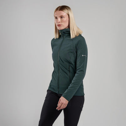 Deep Forest Montane Women's Protium XT Hooded Fleece Jacket Front