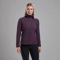 Mulberry Montane Women's Protium XT Hooded Fleece Jacket Model Front