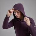 Mulberry Montane Women's Protium XT Hooded Fleece Jacket Model 4