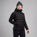 Black Montane Women's Resolve XT Hooded Down Jacket Model Front