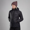 Black Montane Women's Respond Hooded Insulated Jacket Model 3