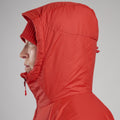 Saffron Red Montane Women's Respond Hooded Insulated Jacket Model 4