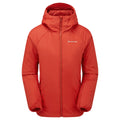 Saffron Red Montane Women's Respond Hooded Insulated Jacket Front