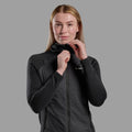 Black Montane Women's Sirocco Lite Hooded Insulated Jacket Model 3