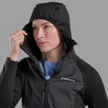 Black Montane Women's Sirocco Lite Hooded Insulated Jacket Model 5