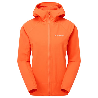 Tigerlily Montane Women's Tenacity Hooded Softshell Jacket Front