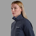 Eclipse Blue Montane Women's Tenacity Nano Softshell Jacket Model 4