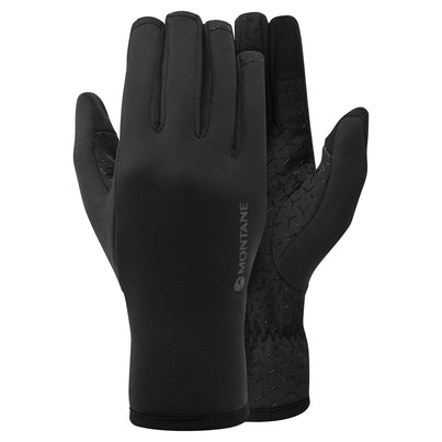 Black Montane Fury XT Fleece Gloves Front