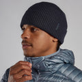 Eclipse Blue Montane Brew Beanie Hat Model Front