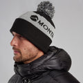 Black Montane Logo Cuffed Beanie Hat Model Front