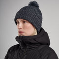 Eclipse Blue Montane Nev Beanie Hat Model Front