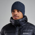 Eclipse Blue Montane Windjammer Beanie Hat Model Front