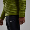 Alder Green Montane Men's Anti-Freeze Lite Hooded Down Jacket Model 7