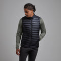 Black Montane Men's Anti-Freeze Down Gilet Model Front